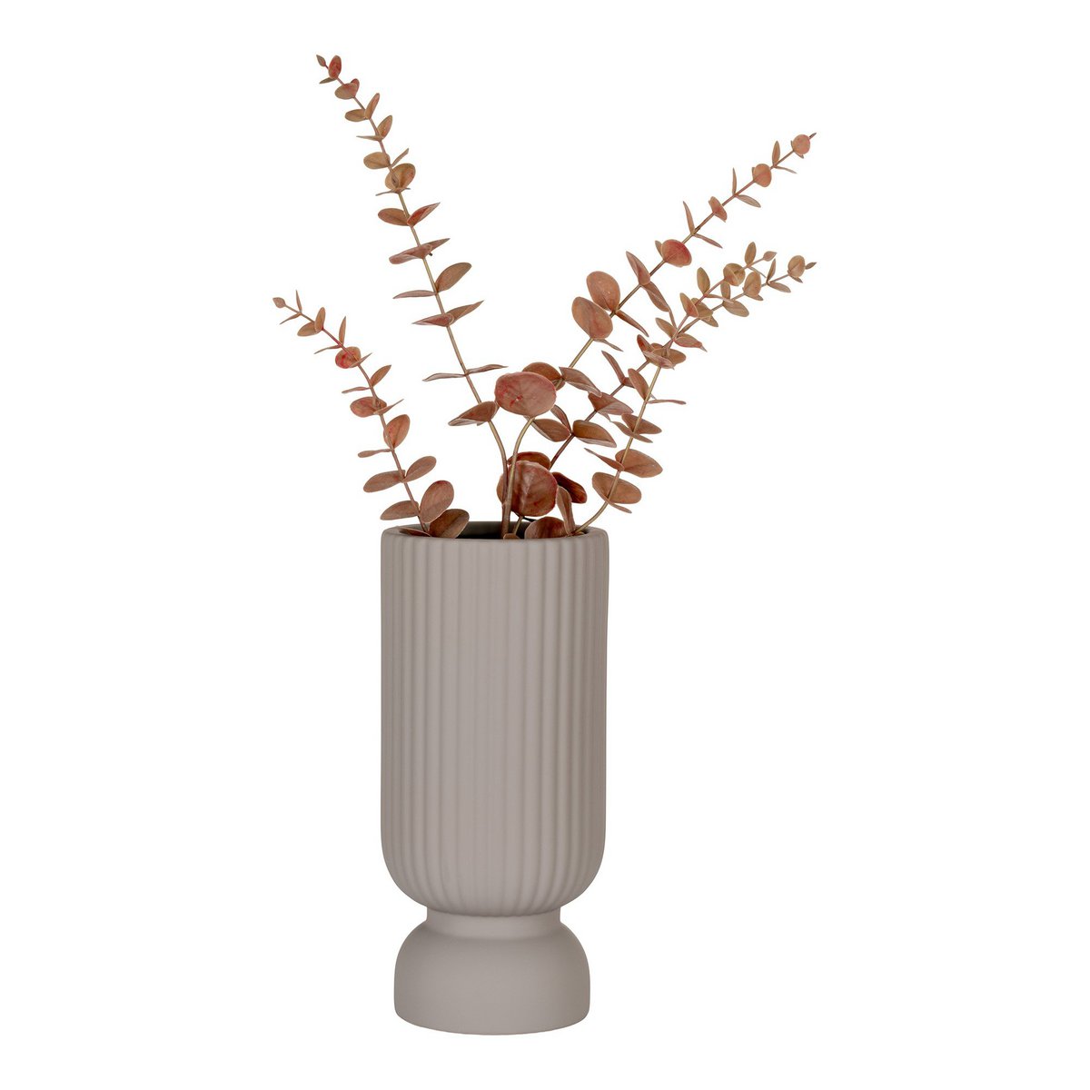 House Nordic ApS - Vaas - Vaas in keramiek, grijs, Ø12x25,5 cm - Deco Delights Vaas