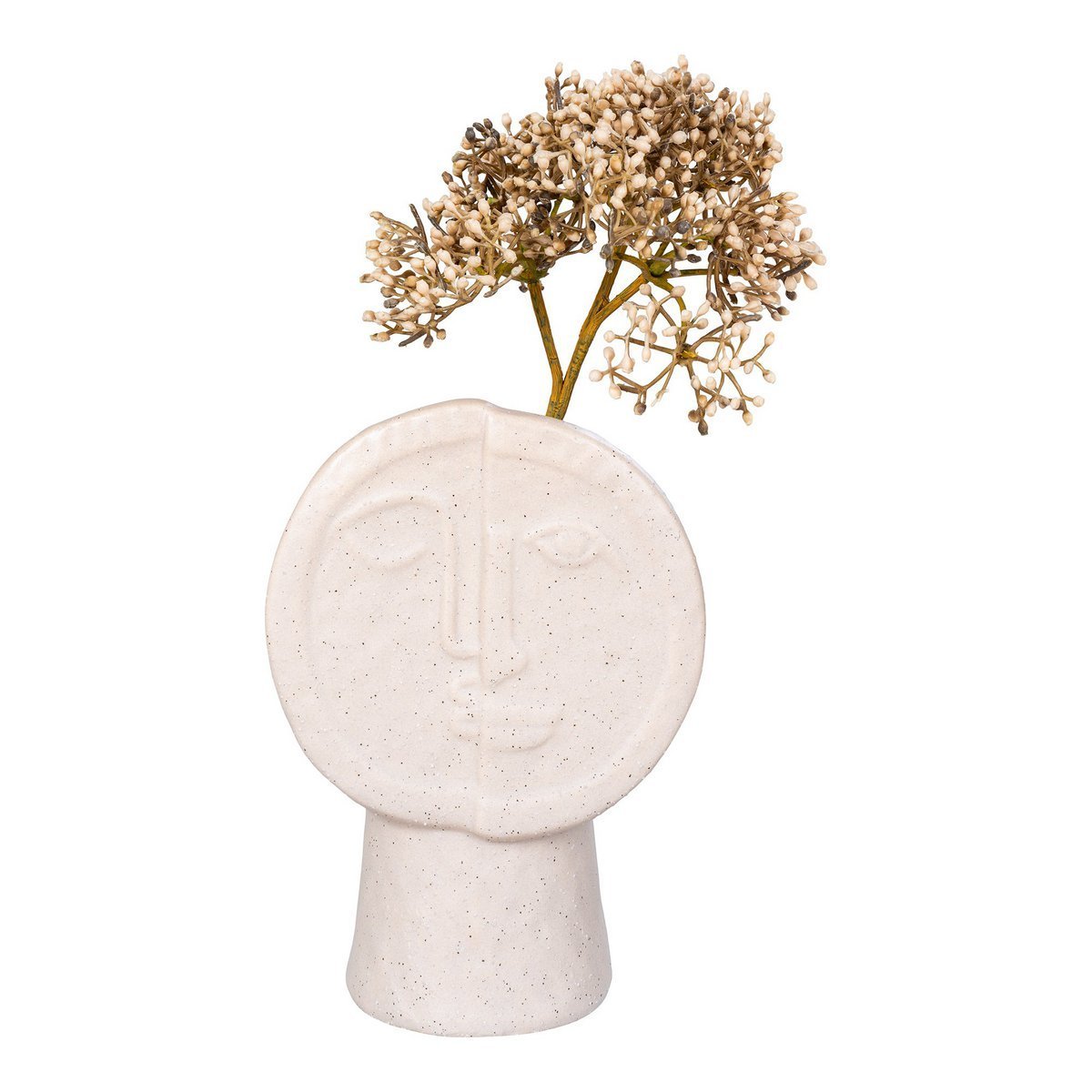 House Nordic ApS - Vaas - Vaas, keramiek, beige, 12x7,5x17,5 cm - Deco Delights Vaas