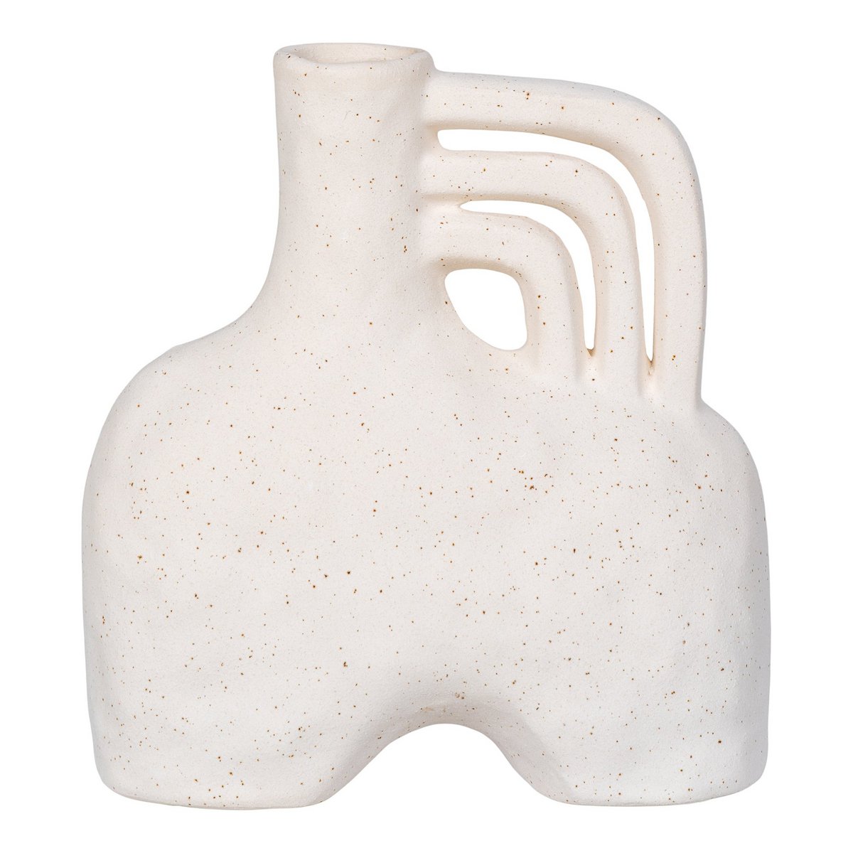 House Nordic ApS - Vaas - Vaas, keramiek, beige, 18,5x8x19,5 cm - Deco Delights Vaas