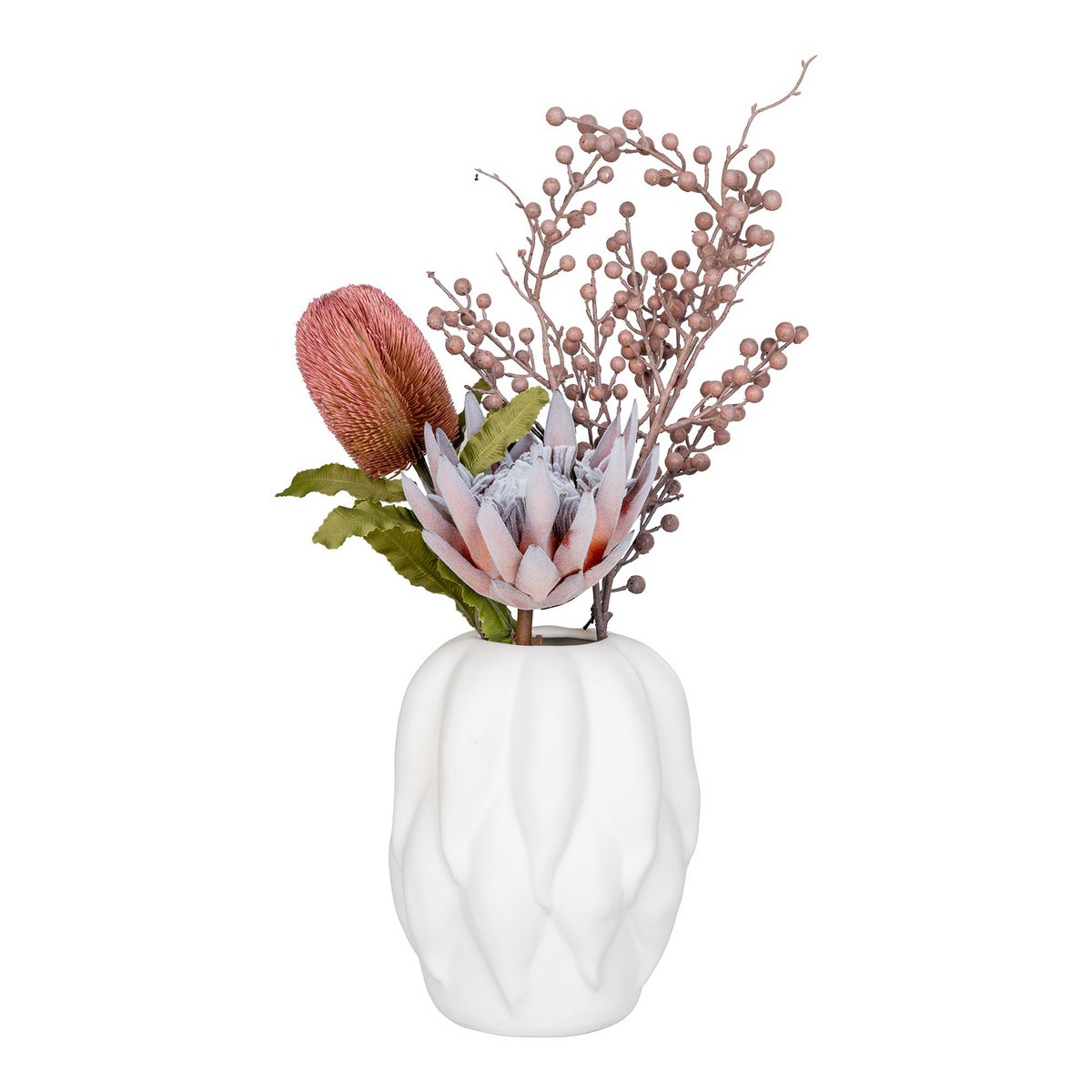 House Nordic ApS - Vaas - Vaas, keramiek, beige, 19,5x19,5x26 cm - Deco Delights Vaas