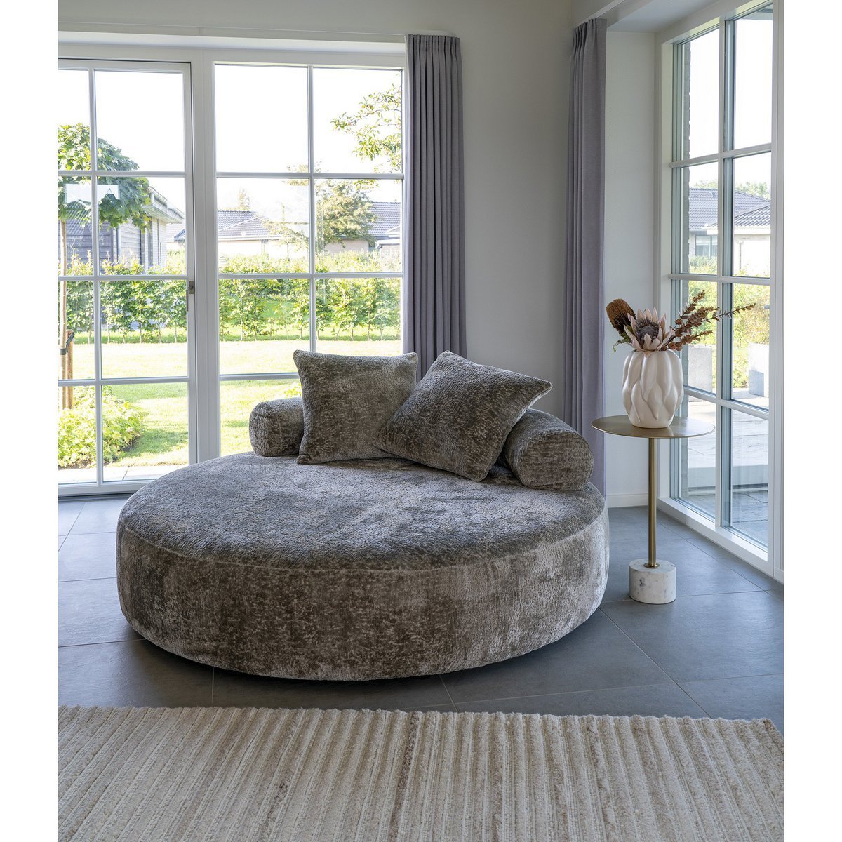 House Nordic ApS - Vaas - Vaas, keramiek, beige, 19,5x19,5x26 cm - Deco Delights Vaas