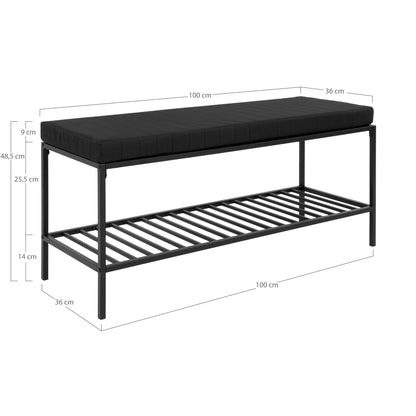 House Nordic ApS - Vita Bank Zwart - Deco Delights Bank