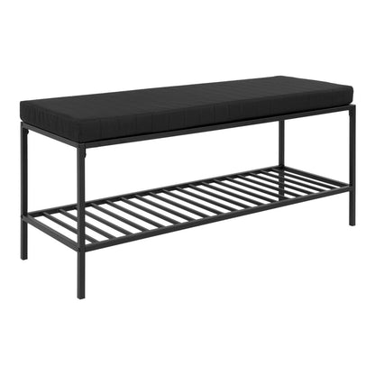 House Nordic ApS - Vita Bank - zwart, staal, 100x36x48,5cm - Deco Delights
