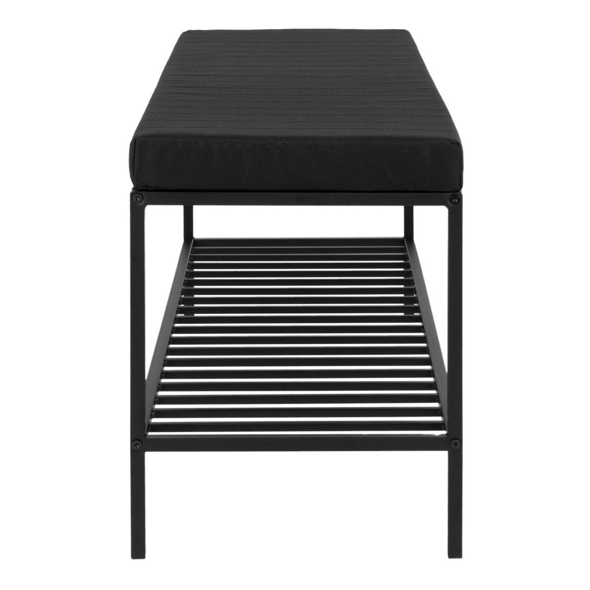 House Nordic ApS - Vita Bank - zwart, staal, 100x36x48,5cm - Deco Delights