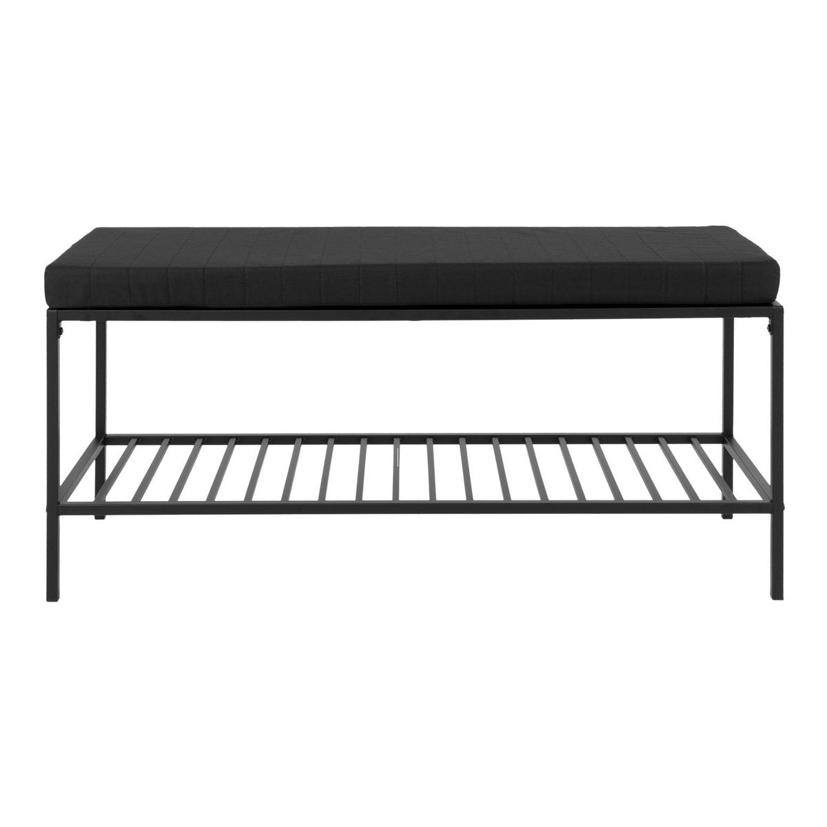 House Nordic ApS - Vita Bank - zwart, staal, 100x36x48,5cm - Deco Delights