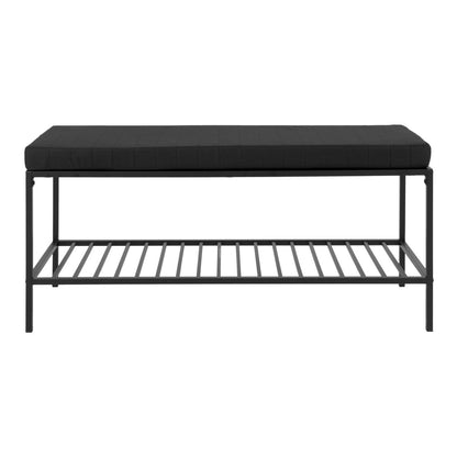 House Nordic ApS - Vita Bank - zwart, staal, 100x36x48,5cm - Deco Delights