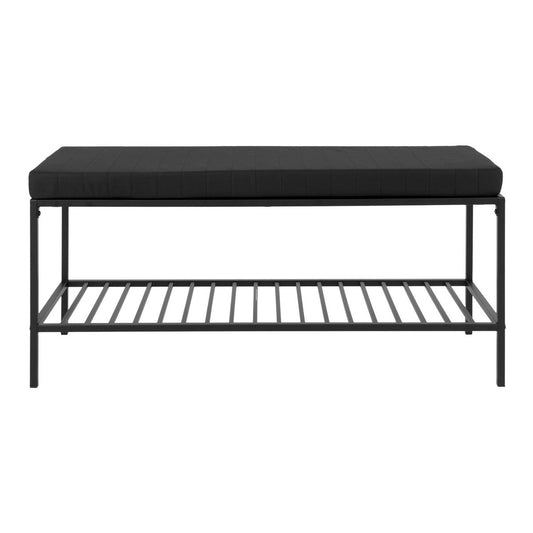 House Nordic ApS - Vita Bank - zwart, staal, 100x36x48,5cm - Deco Delights