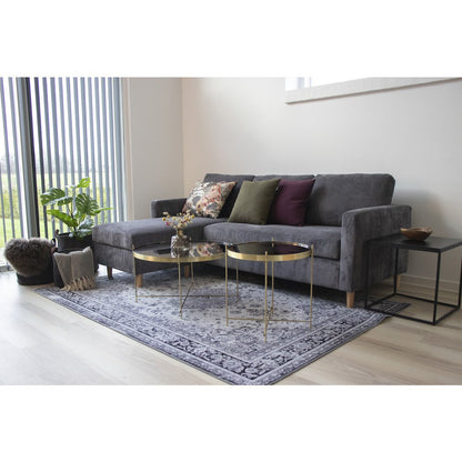 House Nordic ApS - Vita Bijzettafel - Staal, spaanplaat, melaminefolie, zwart - 45x45x45 cm - Deco Delights