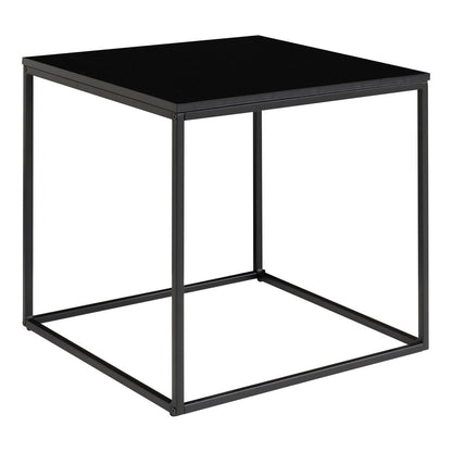 House Nordic ApS - Vita Bijzettafel - Staal, spaanplaat, melaminefolie, zwart - 45x45x45 cm - Deco Delights