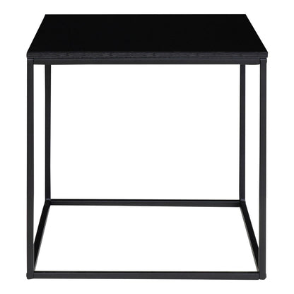 House Nordic ApS - Vita Bijzettafel - Staal, spaanplaat, melaminefolie, zwart - 45x45x45 cm - Deco Delights