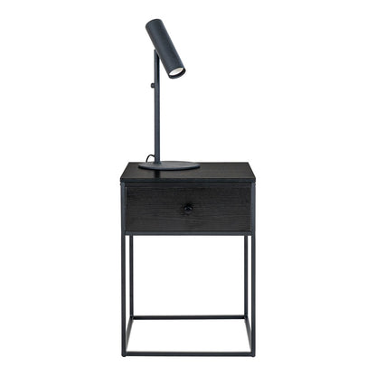 House Nordic ApS - Vita Bijzettafel - zwart, staal, 40x40x55cm - Deco Delights