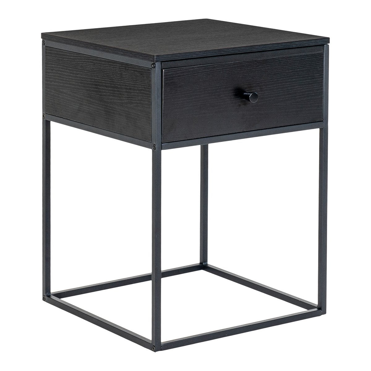 House Nordic ApS - Vita Bijzettafel - zwart, staal, 40x40x55cm - Deco Delights