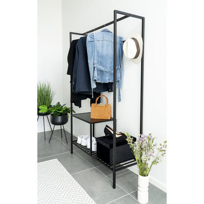 House Nordic ApS - Vita Kledingkast - Zwart, staal, 101x38x170 cm - Deco Delights