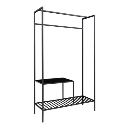 House Nordic ApS - Vita Kledingkast - Zwart, staal, 101x38x170 cm - Deco Delights