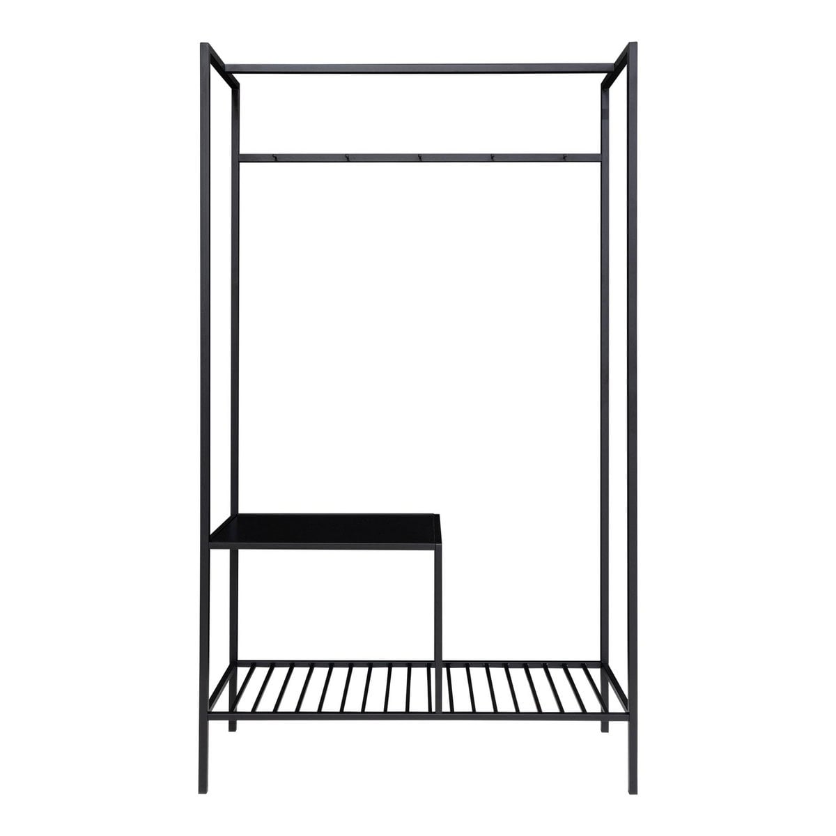 House Nordic ApS - Vita Kledingkast - Zwart, staal, 101x38x170 cm - Deco Delights