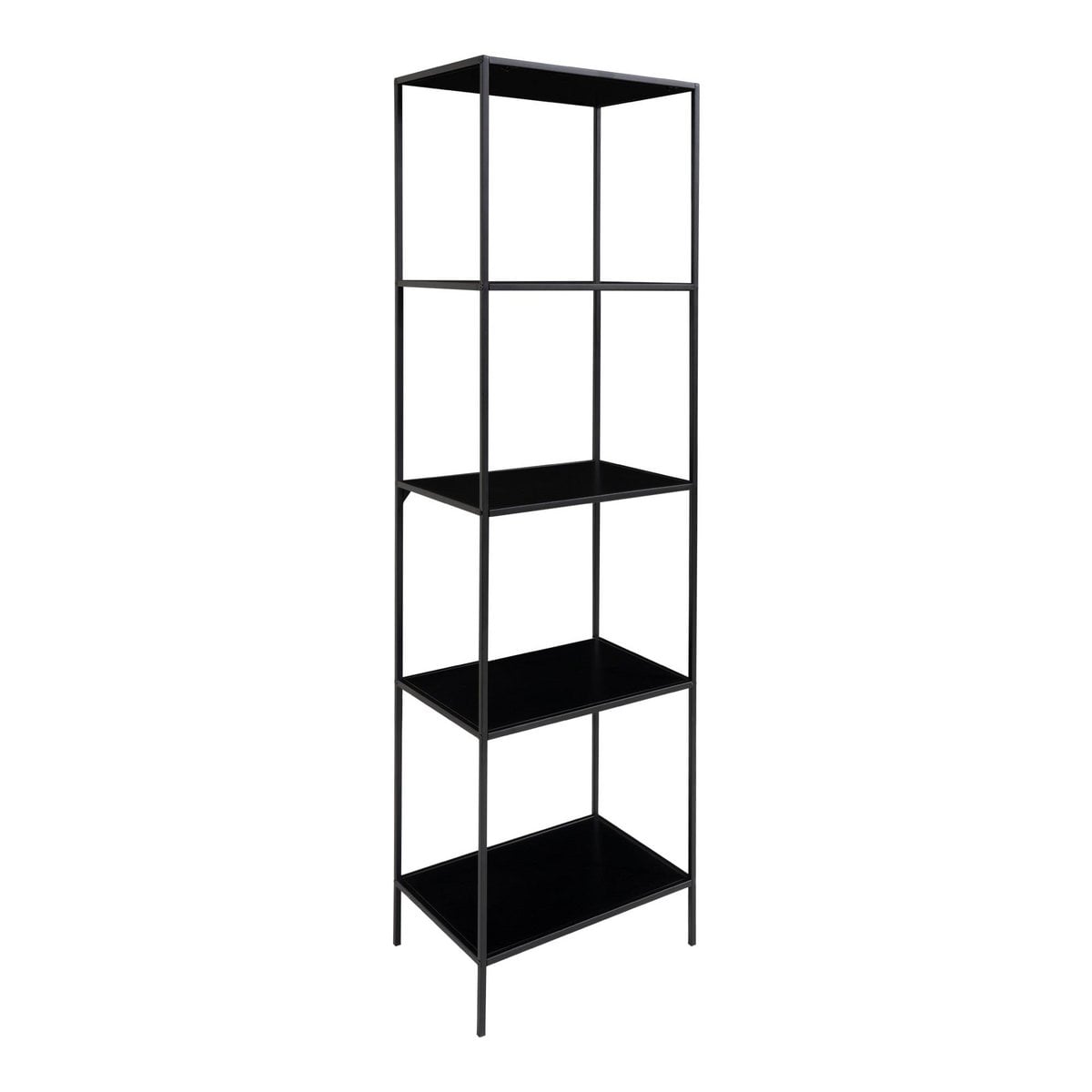 House Nordic ApS - Vita Boekenkast - zwart, staal, 51x36x170cm - Deco Delights