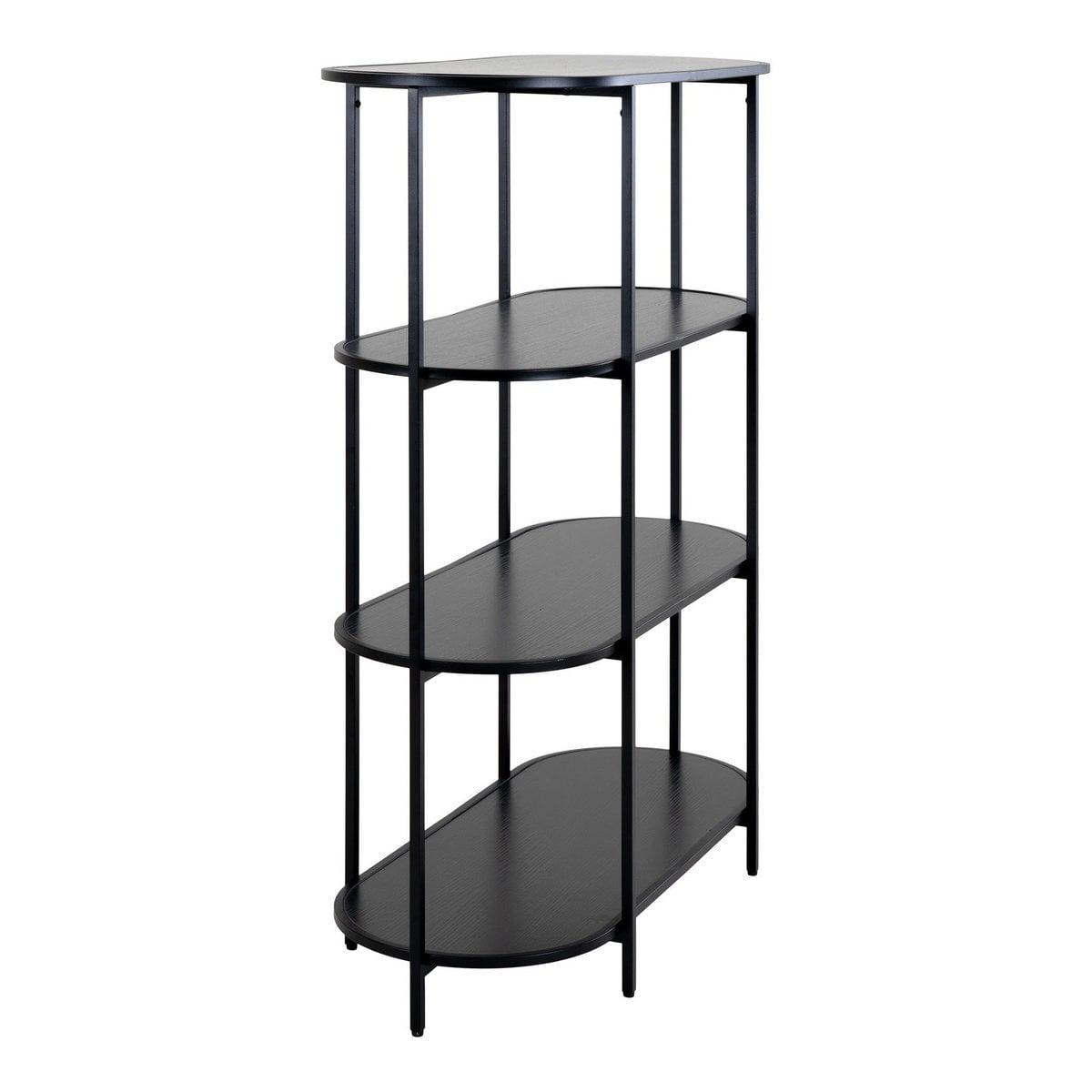 House Nordic ApS - Vita Plank - Zwart, Staal/spaanplaat/melaminefolie, 85x36x111 cm - Deco Delights