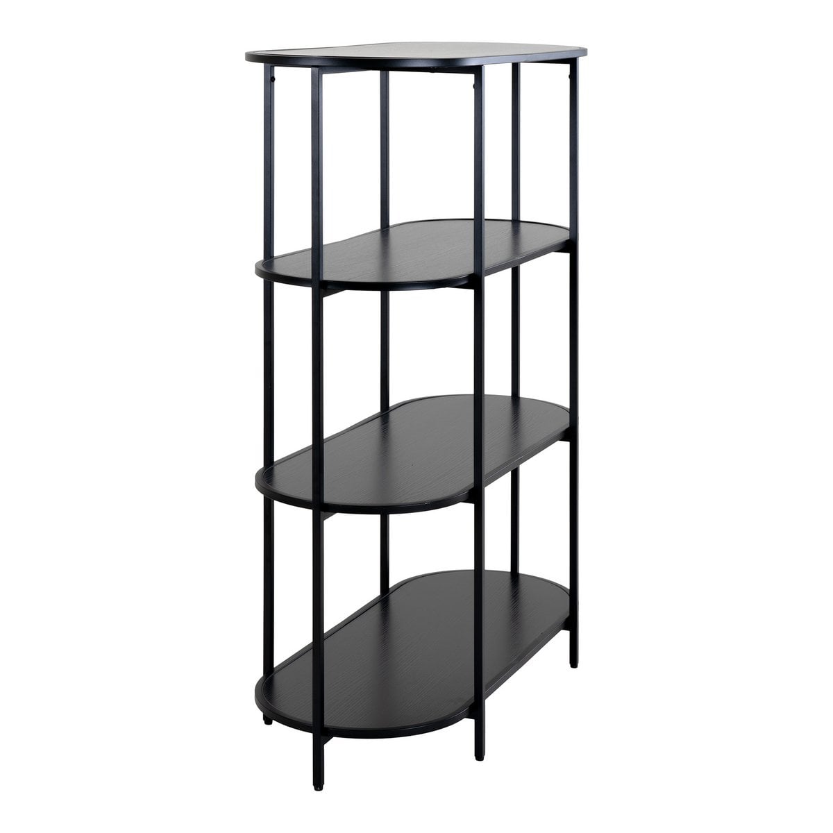 House Nordic ApS - Vita Plank - Zwart, Staal/spaanplaat/melaminefolie, 85x36x111 cm - Deco Delights