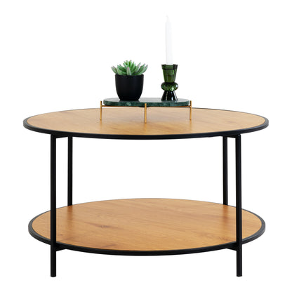 House Nordic ApS - Vita Salontafel Eikenlook Ø80x45 cm - Deco Delights Salontafel