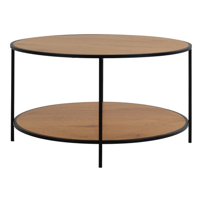 House Nordic ApS - Vita Salontafel - eikenlook, staal, Ø80x45cm - Deco Delights