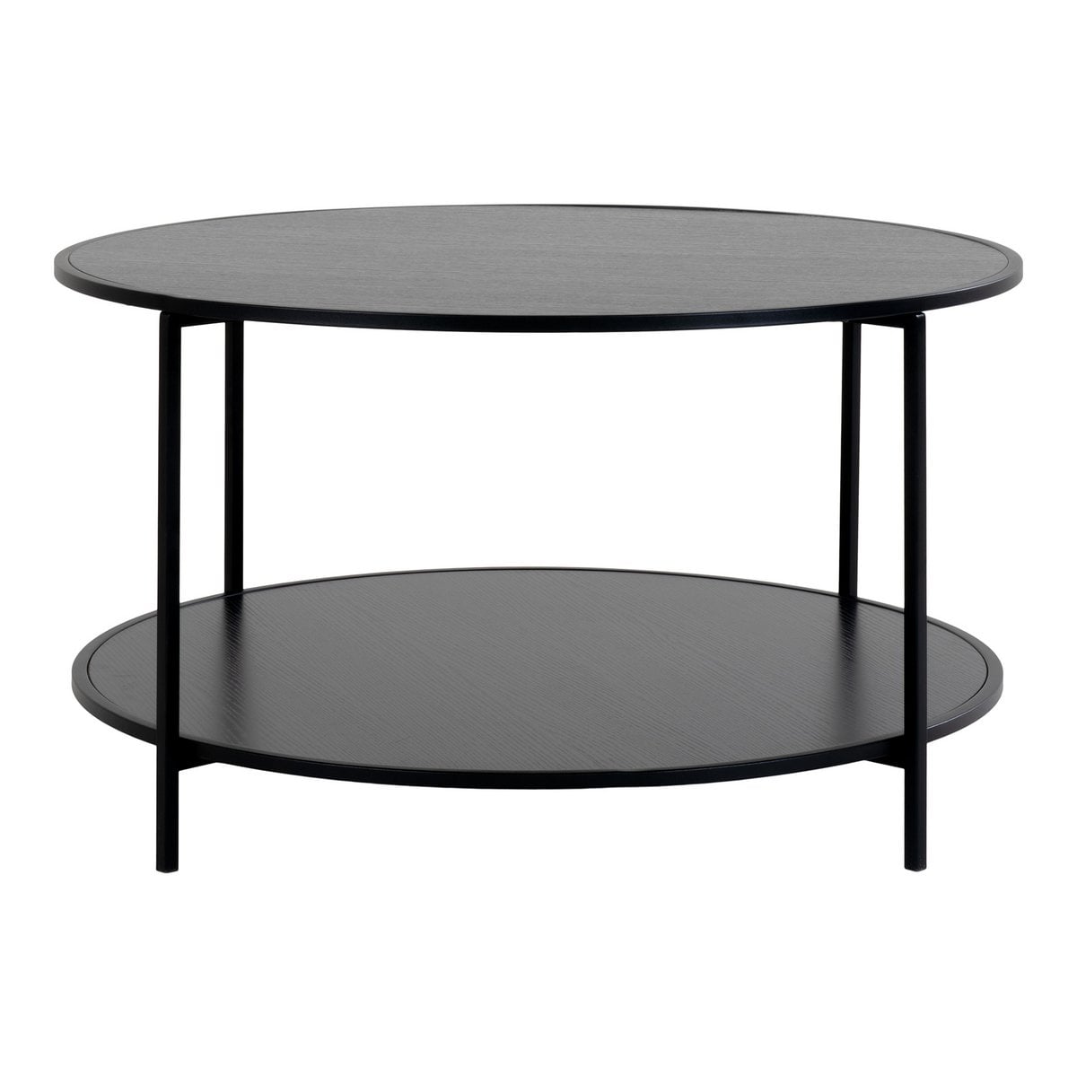 House Nordic ApS - Vita Salontafel Zwart Ø80x45 cm - Deco Delights