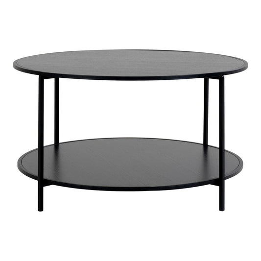 House Nordic ApS - Vita Salontafel Zwart Ø80x45 cm - Deco Delights