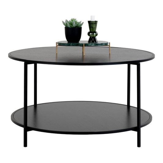 House Nordic ApS - Vita Salontafel Zwart Ø80x45 cm - Deco Delights