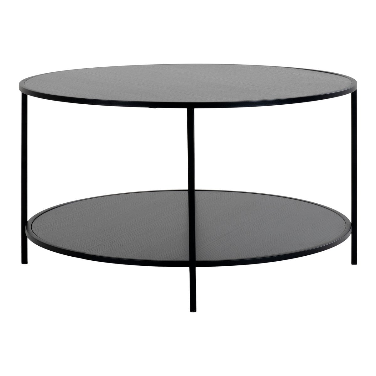 House Nordic ApS - Vita Salontafel Zwart Ø80x45 cm - Deco Delights