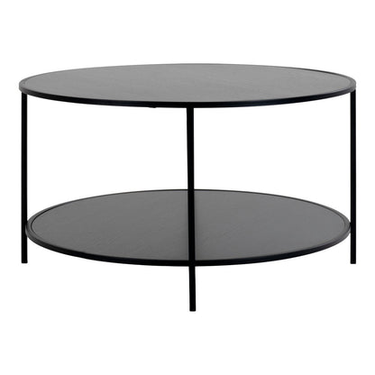 House Nordic ApS - Vita Salontafel Zwart Ø80x45 cm - Deco Delights