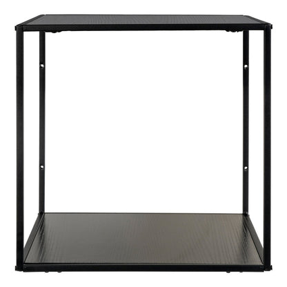 House Nordic ApS - Vita Wandplank - zwart, staal, 36x36x36cm - Deco Delights