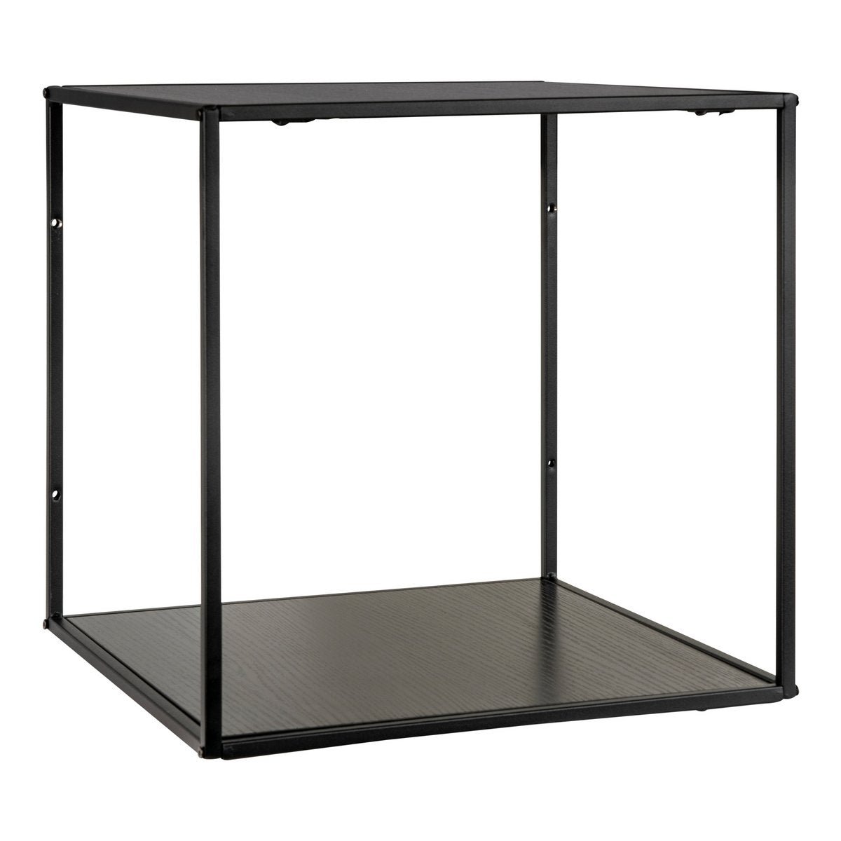 House Nordic ApS - Vita Wandplank - zwart, staal, 36x36x36cm - Deco Delights