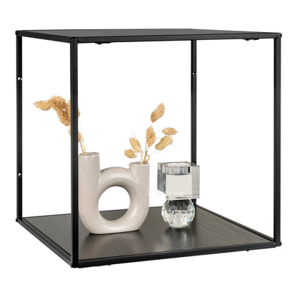 House Nordic ApS - Vita Wandplank - zwart, staal, 36x36x36cm - Deco Delights