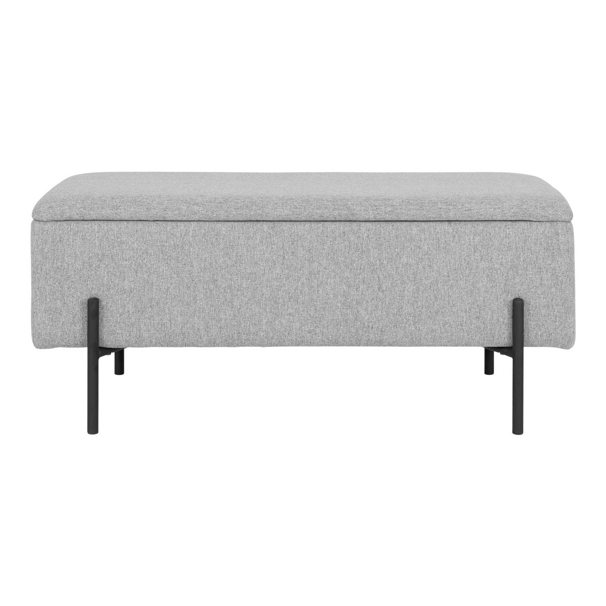 House Nordic ApS - Watford Bank - Lichtgrijs, polyester, 95x36,5x43cm - Deco Delights