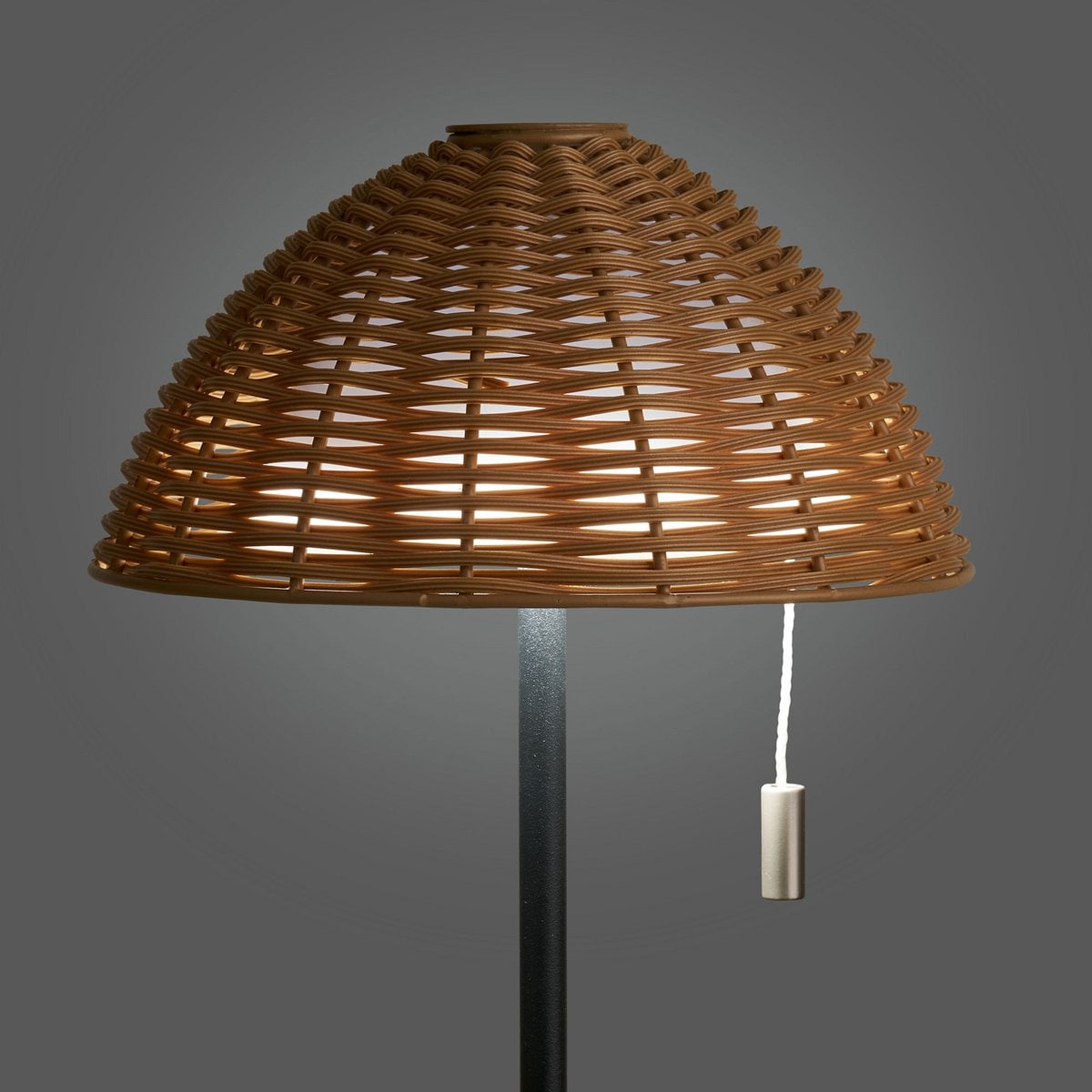 House Nordic ApS - Wigan LED Tafellamp, metaal, oplaadbaar, natuur/zwart - Deco Delights