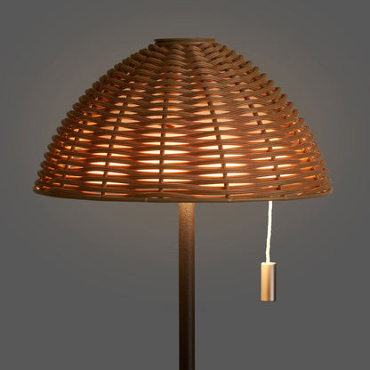 House Nordic ApS - Wigan LED Tafellamp, metaal, oplaadbaar, natuur/zwart - Deco Delights