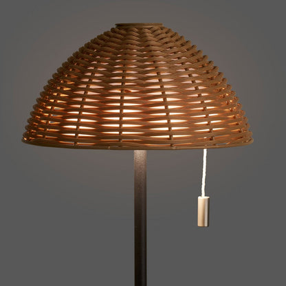 House Nordic ApS - Wigan LED Tafellamp, metaal, oplaadbaar, natuur/zwart - Deco Delights