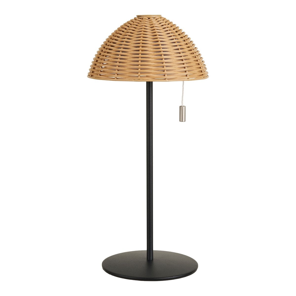 House Nordic ApS - Wigan LED Tafellamp, metaal, oplaadbaar, natuur/zwart - Deco Delights