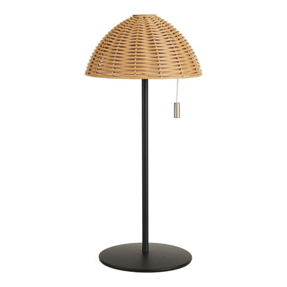House Nordic ApS - Wigan LED Tafellamp, metaal, oplaadbaar, natuur/zwart - Deco Delights