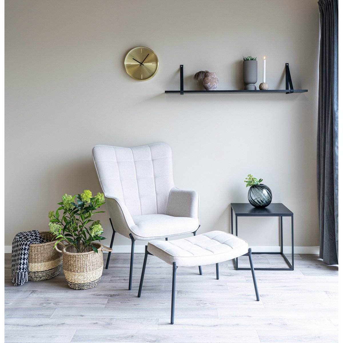 House Nordic ApS - Plaid Zwart/Beige - Deco Delights