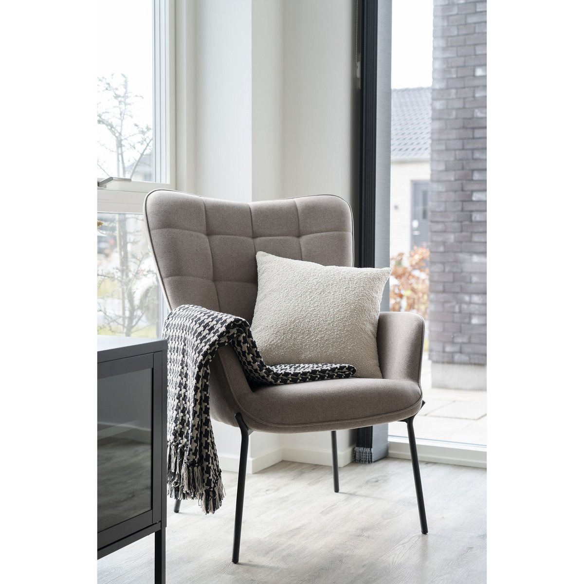 House Nordic ApS - Plaid Zwart/Beige - Deco Delights