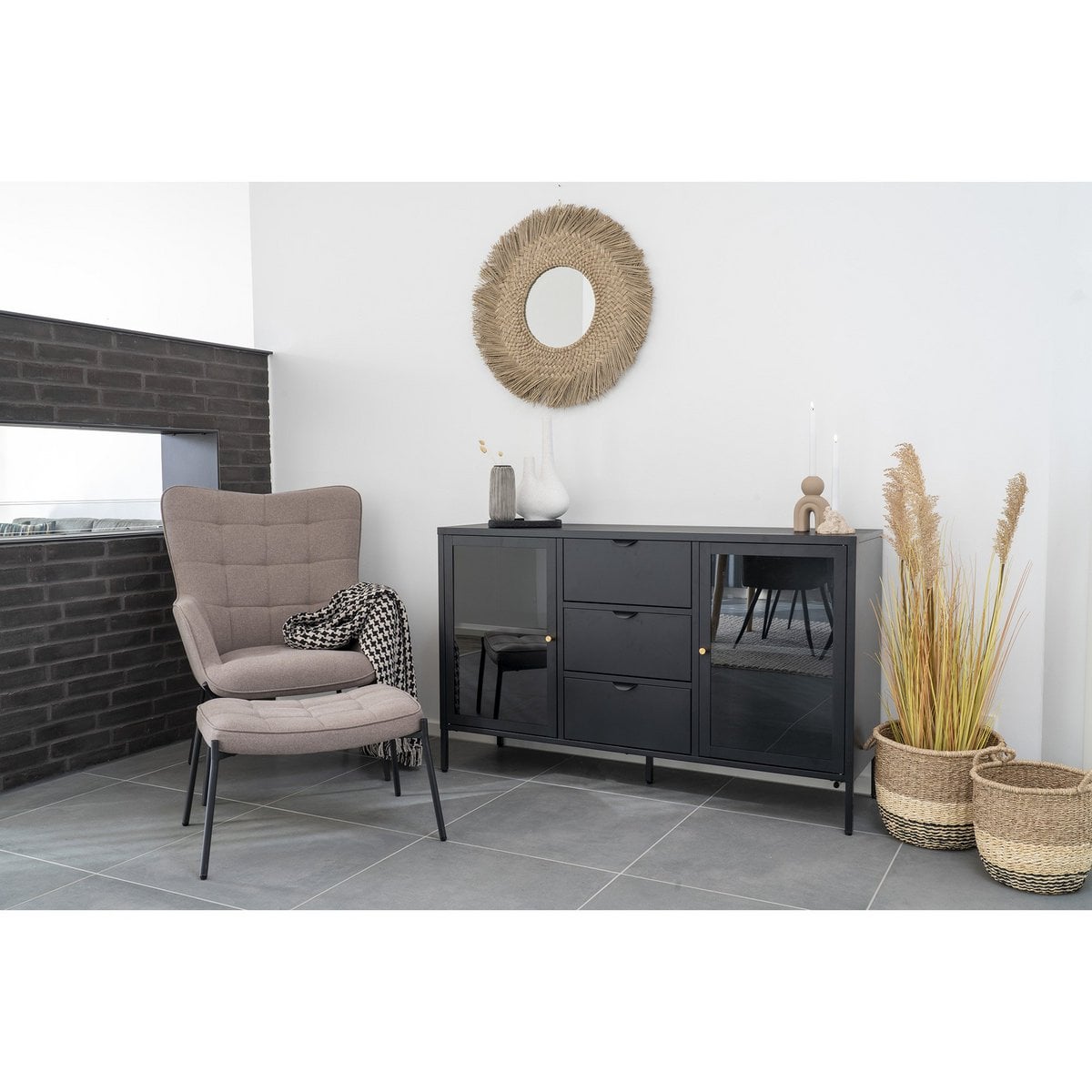 House Nordic ApS - Plaid Zwart/Beige - Deco Delights
