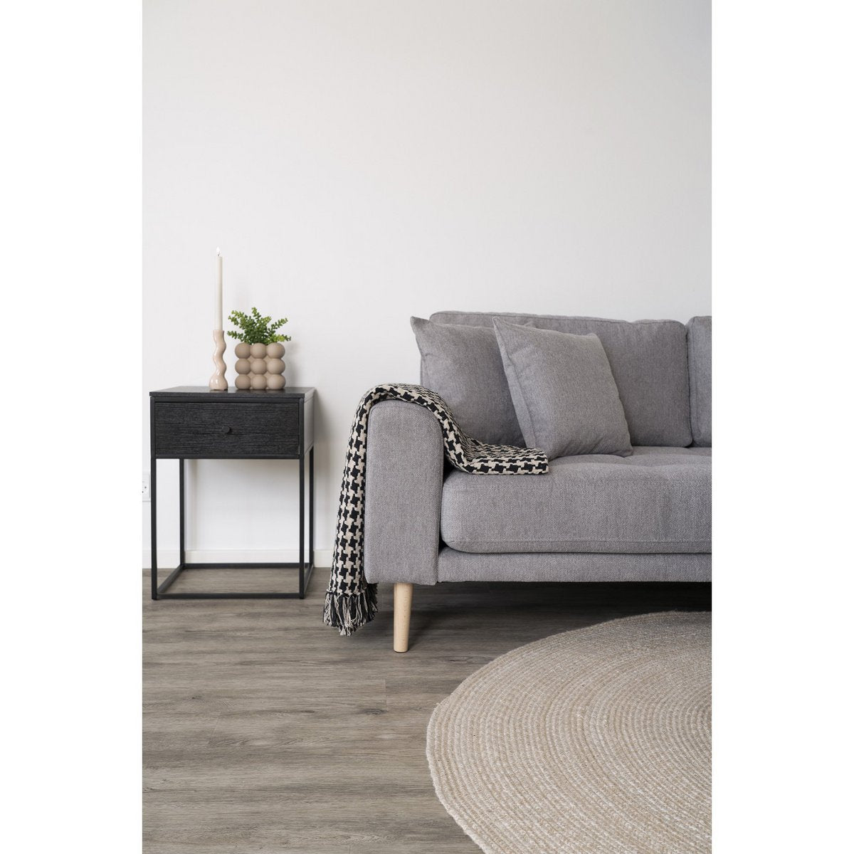 House Nordic ApS - Plaid Zwart/Beige - Deco Delights