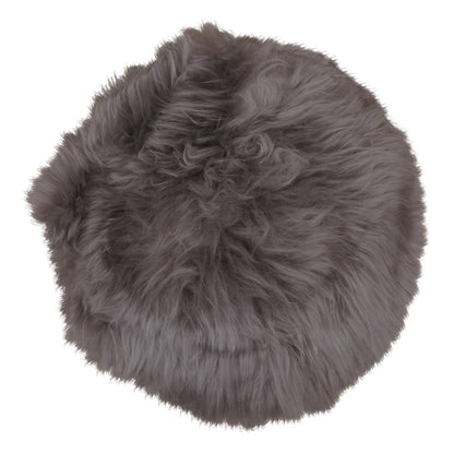 House Nordic ApS - Zitting van lamsleer - Echt lamsleer, lichtbruin - Ø35 cm - Deco Delights