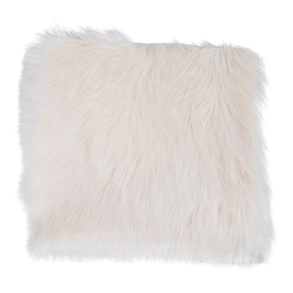 House Nordic ApS - Zitting van lamsleer kunstmatig - Ivoor, polyester, 40x40x6,5 cm - Deco Delights