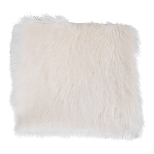 House Nordic ApS - Zitting van lamsleer kunstmatig - Ivoor, polyester, 40x40x6,5 cm - Deco Delights