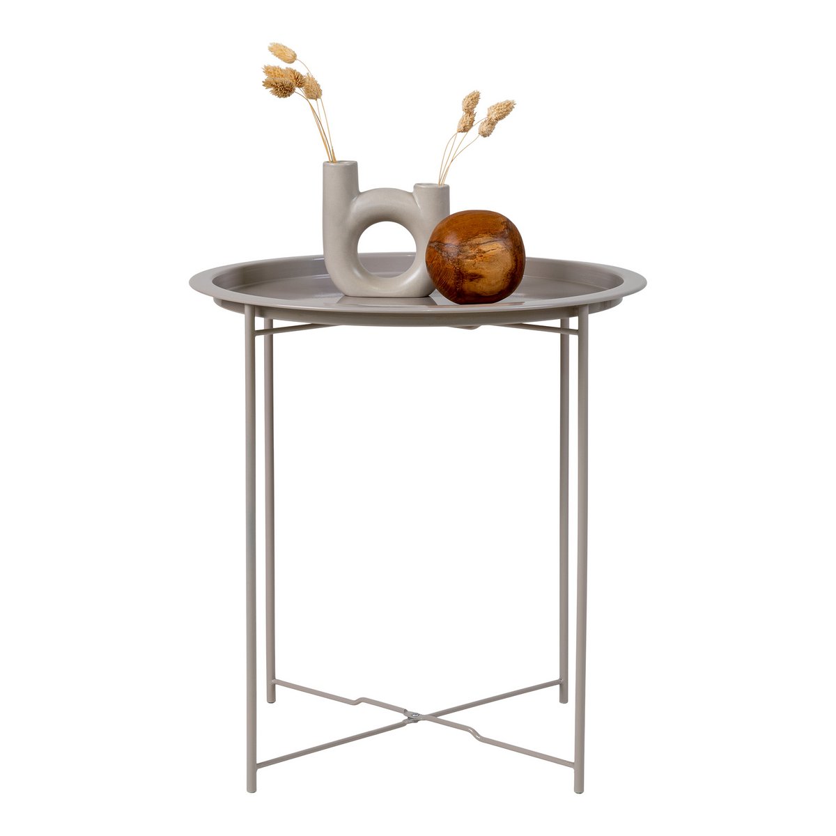 House Nordic ApS - Bastia Bijzettafel - Grijs Beige - Deco Delights Bijzettafel