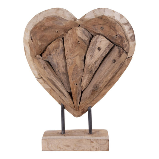 House Nordic ApS - House Nordic Almada Heart - Natuurlijk - Deco Delights Sculptuur