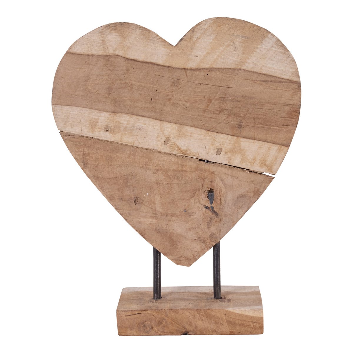 House Nordic ApS - House Nordic Almada Heart - Natuurlijk - Deco Delights Sculptuur
