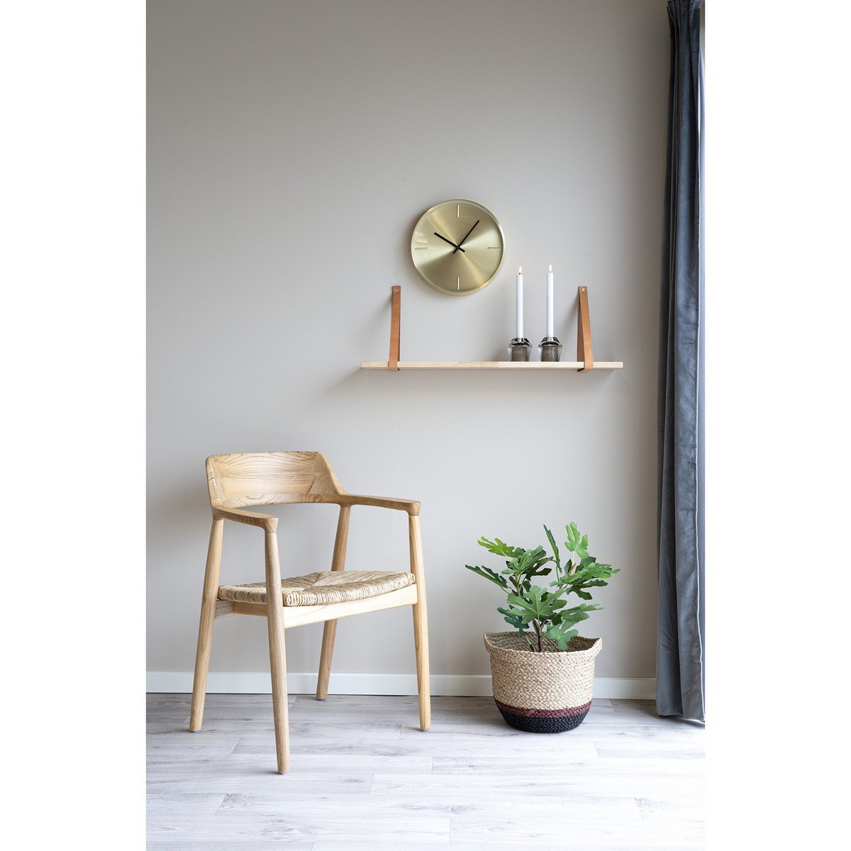 House Nordic ApS - House Nordic ISTANBUL - Wandklok - Aluminium, Goud, Ø 30 cm - Deco Delights Wandklok