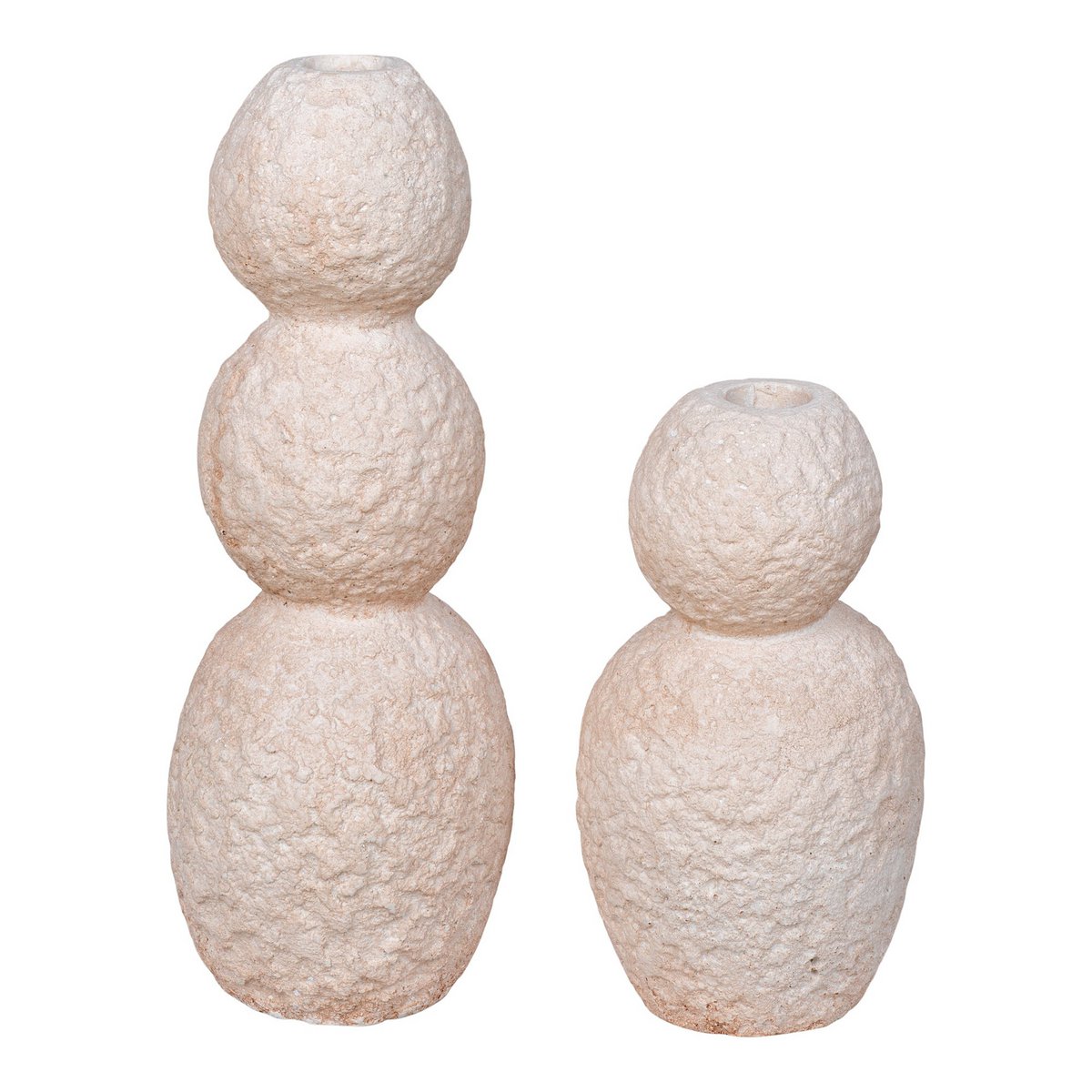 House Nordic ApS - House Nordic Kandelaar - Beige (set van 2) - Deco Delights Kandelaar